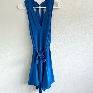 Galatia Heritage Halter Sleeveless Tie Waist Dress | Cobalt Blue | Size 6